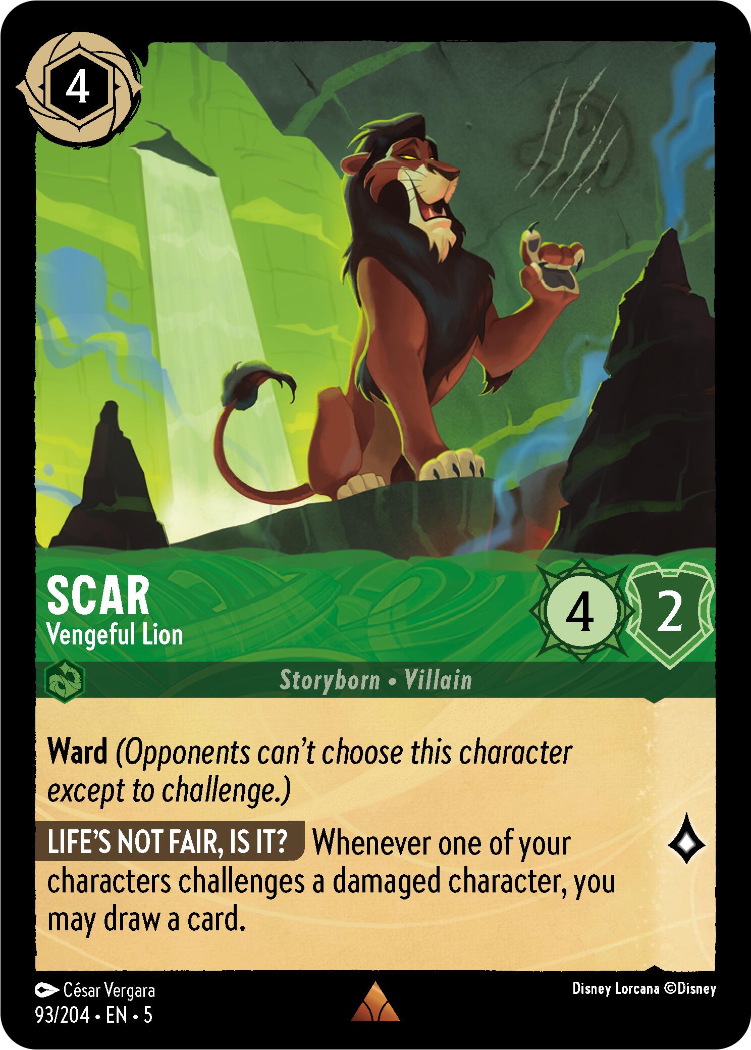 Image of Scar - Vengeful Lion (93/204) [Shimmering Skies]