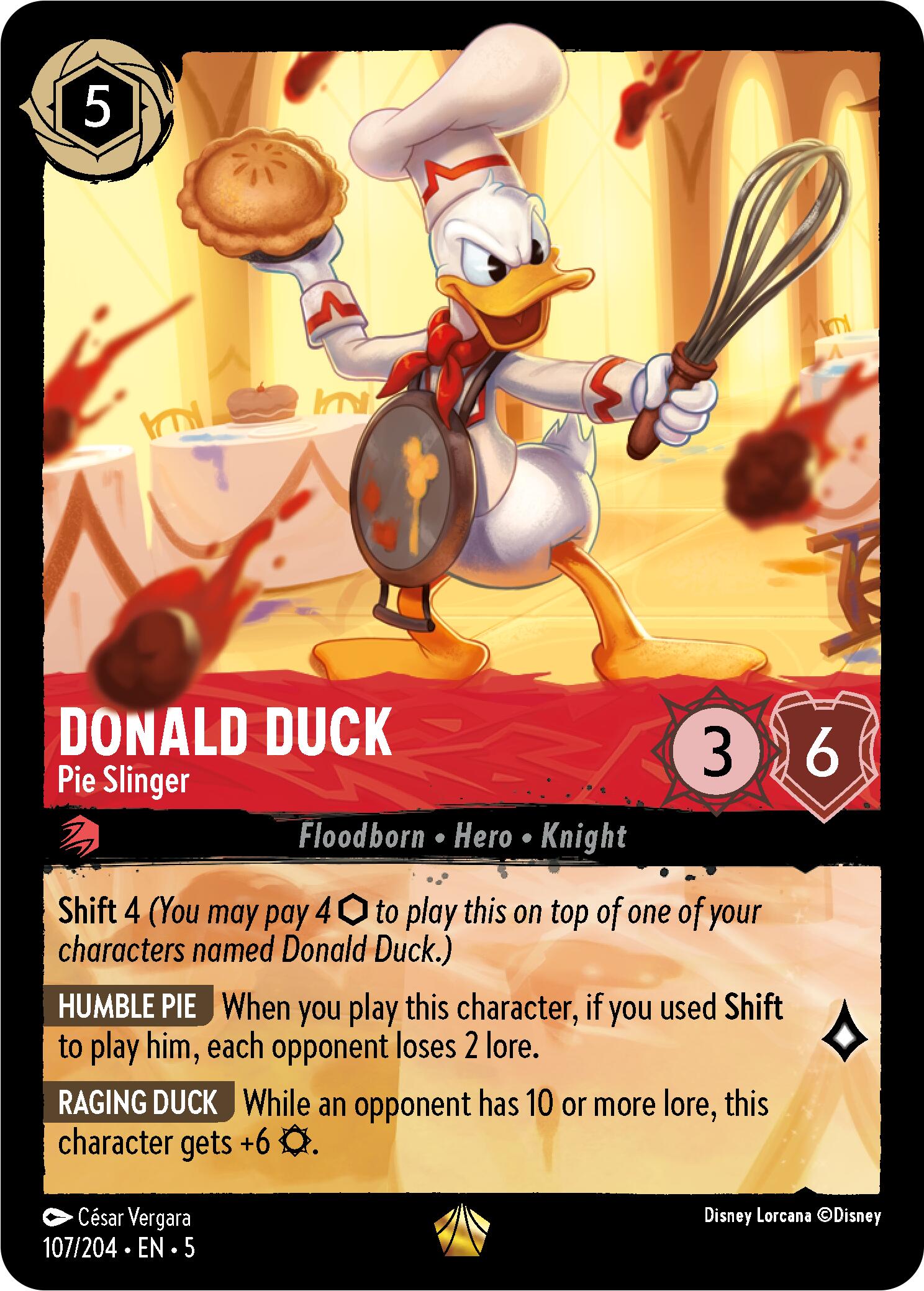 Image of Donald Duck - Pie Slinger (107/204) [Shimmering Skies]