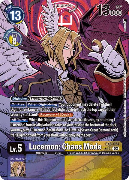 Image of Lucemon: Chaos Mode [EX6-054] (Alternate Art) [Infernal Ascension]