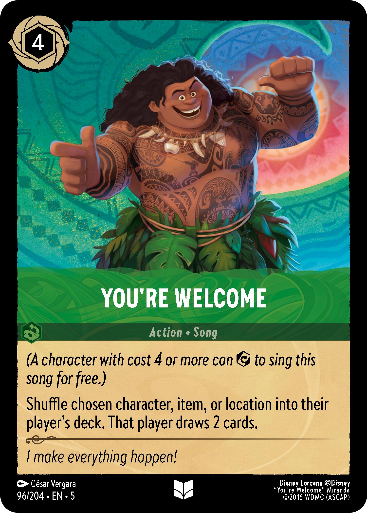Image of You're Welcome (96/204) [Shimmering Skies]