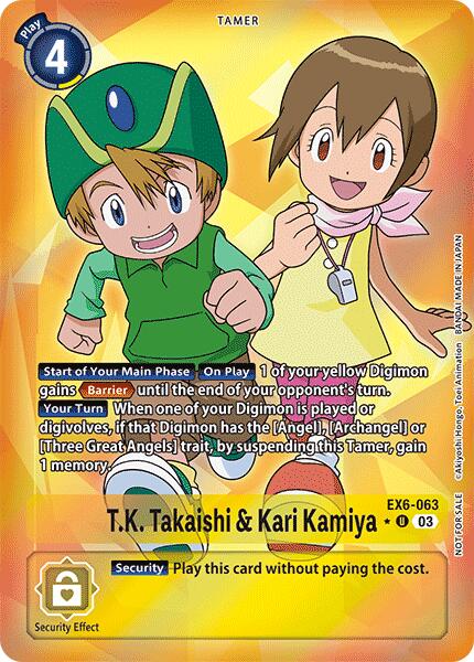 Image of T.K. Takaishi & Kari Kamiya [EX6-063] (Box Promotion Pack: Infernal Ascension) [Infernal Ascension]