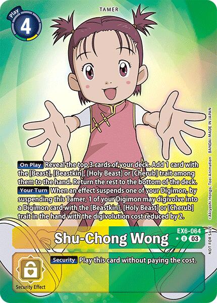 Image of Shu-Chong Wong [EX6-064] (Box Promotion Pack: Infernal Ascension) [Infernal Ascension]