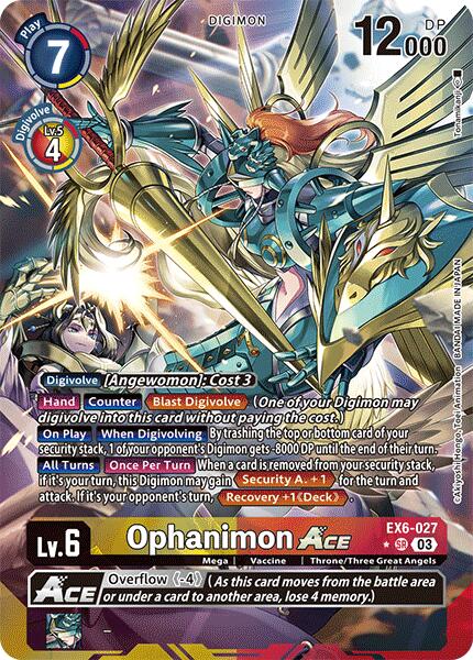 Image of Ophanimon ACE [EX6-027] (Alternate Art) [Infernal Ascension]