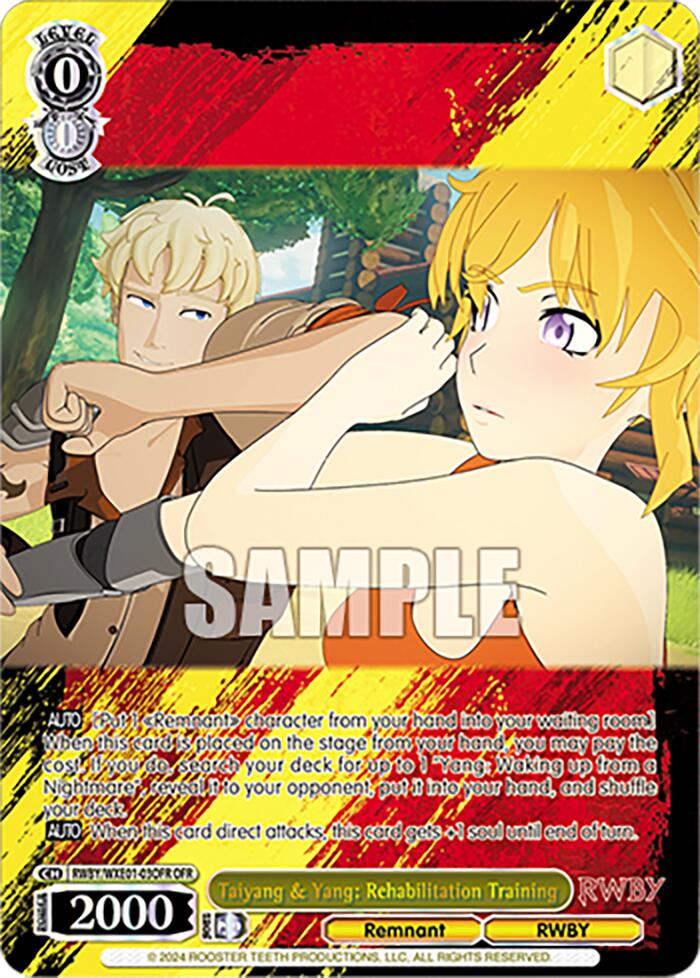 Image of Taiyang & Yang: Rehabilitation Training (RWBY/WXE01-03OFR OFR) [RWBY: Premium Booster]