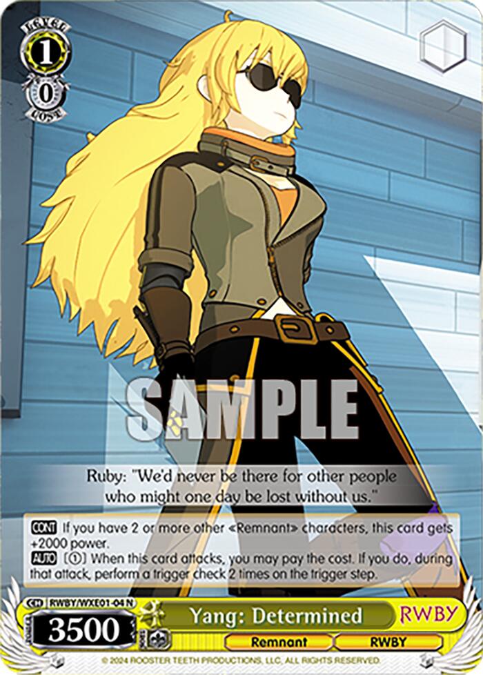 Image of Yang: Determined (RWBY/WXE01-04 N) [RWBY: Premium Booster]