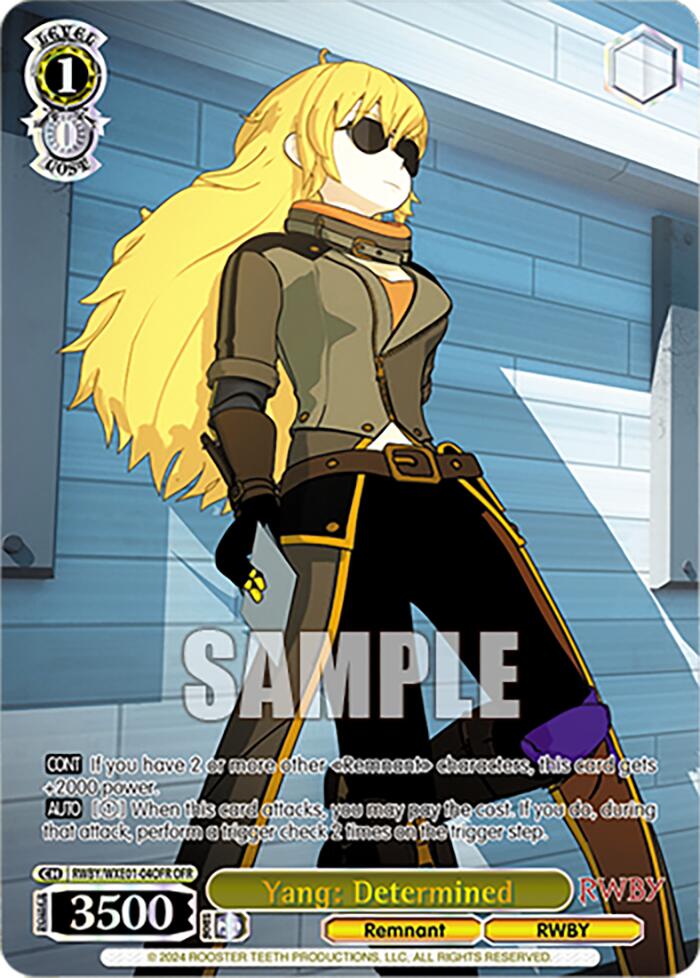 Image of Yang: Determined (RWBY/WXE01-04OFR OFR) [RWBY: Premium Booster]