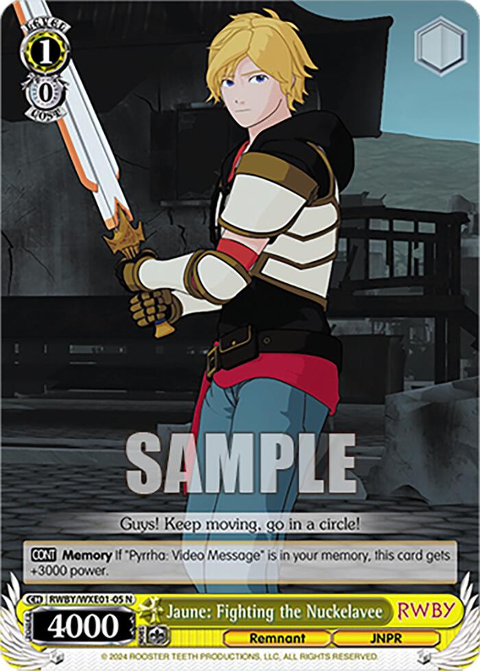 Image of Jaune: Fighting the Nuckelavee (RWBY/WXE01-05 N) [RWBY: Premium Booster]