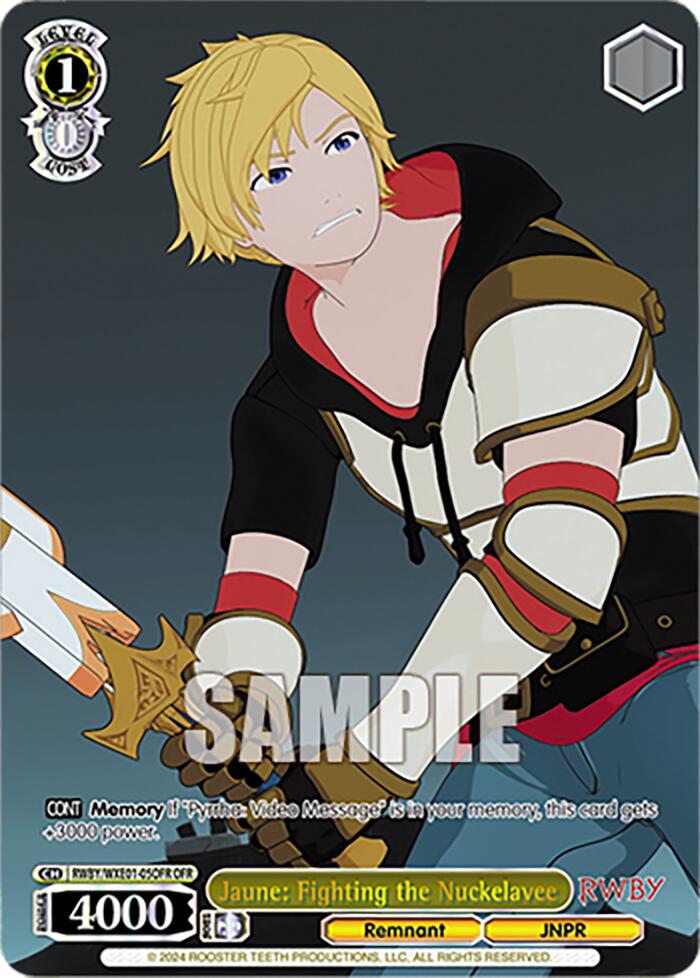 Image of Jaune: Fighting the Nuckelavee (RWBY/WXE01-05OFR OFR) [RWBY: Premium Booster]
