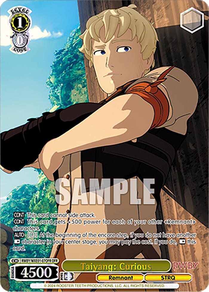 Image of Taiyang: Curious (RWBY/WXE01-07OFR OFR) [RWBY: Premium Booster]