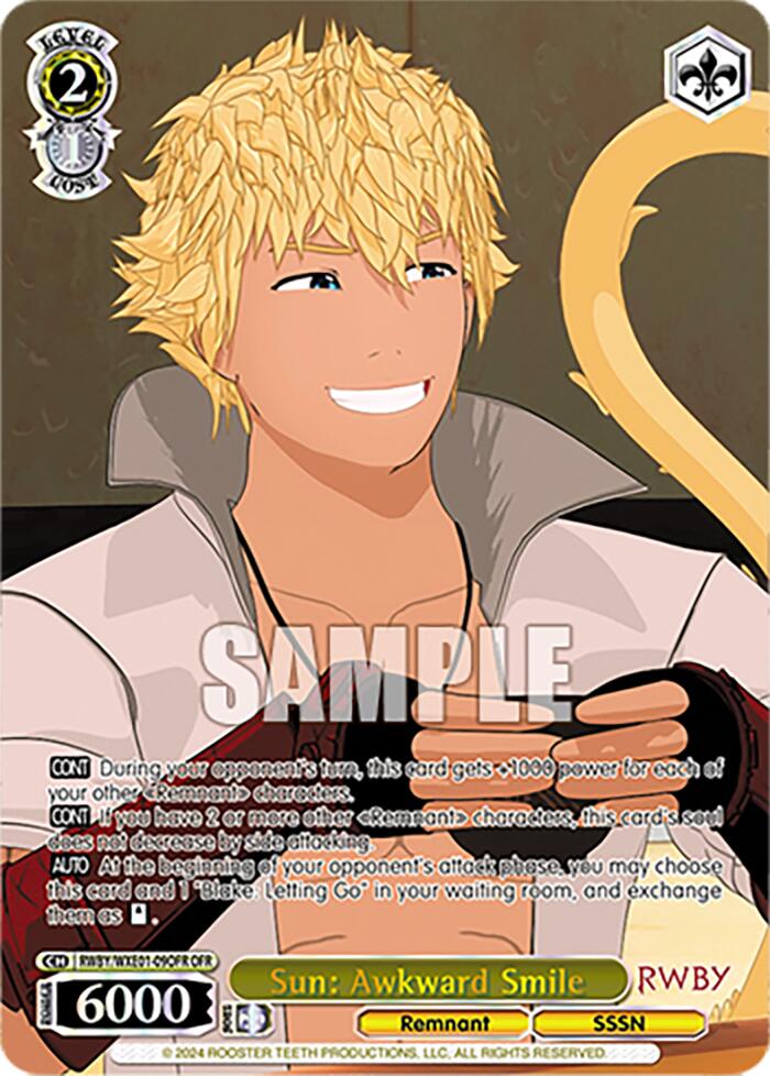 Image of Sun: Awkward Smile (RWBY/WXE01-09OFR OFR) [RWBY: Premium Booster]