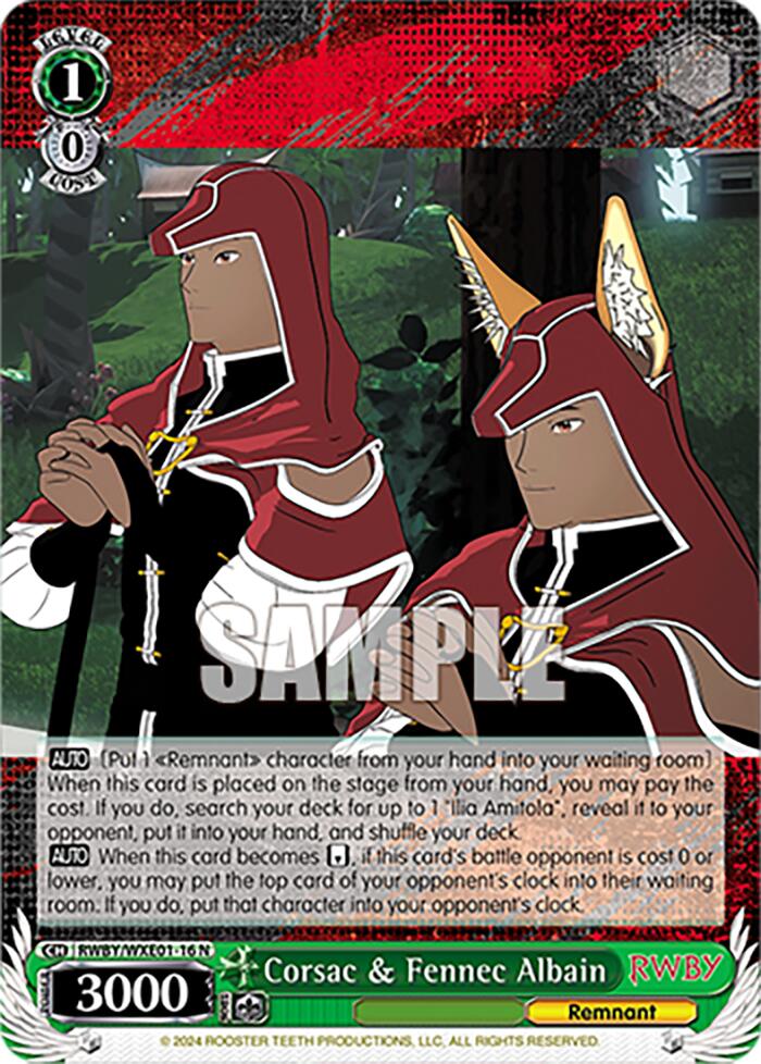 Image of Corsac & Fennec Albain (RWBY/WXE01-16 N) [RWBY: Premium Booster]