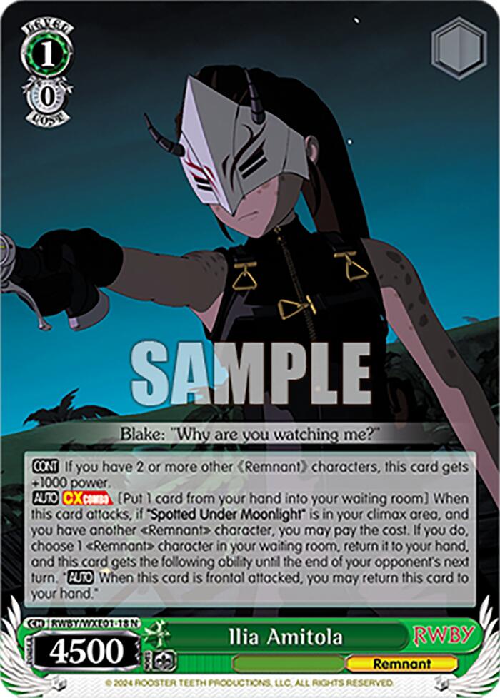 Image of Ilia Amitola (RWBY/WXE01-18 N) [RWBY: Premium Booster]
