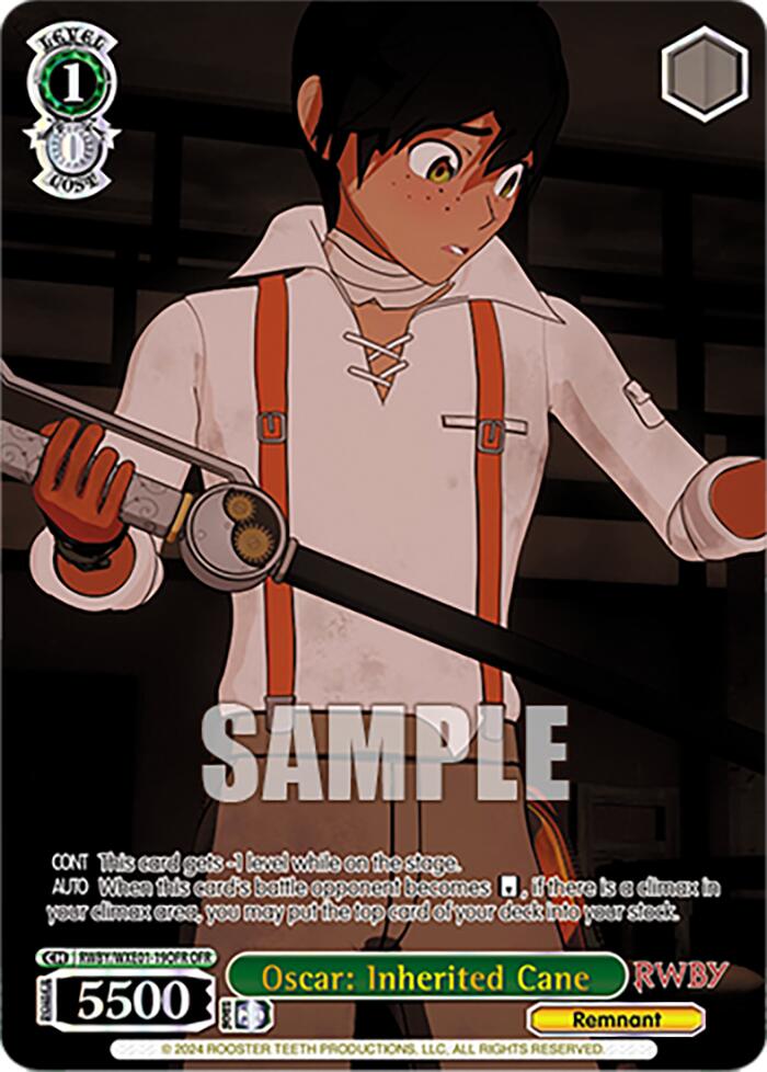 Image of Oscar: Inherited Cane (RWBY/WXE01-19OFR OFR) [RWBY: Premium Booster]