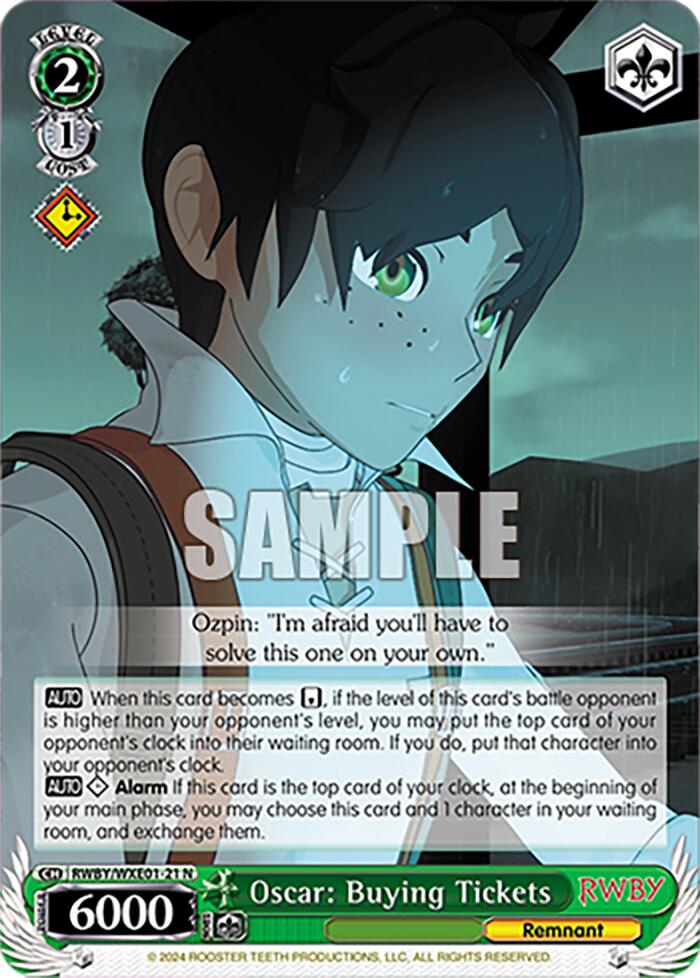 Image of Oscar: Buying Tickets (RWBY/WXE01-21 N) [RWBY: Premium Booster]