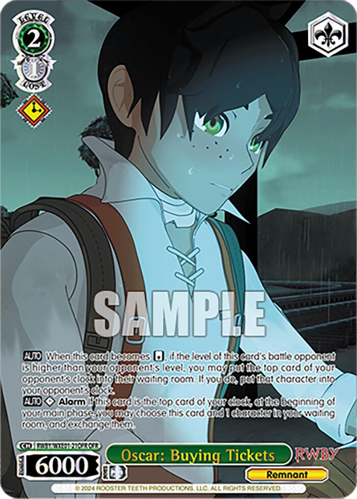 Image of Oscar: Buying Tickets (RWBY/WXE01-21OFR OFR) [RWBY: Premium Booster]