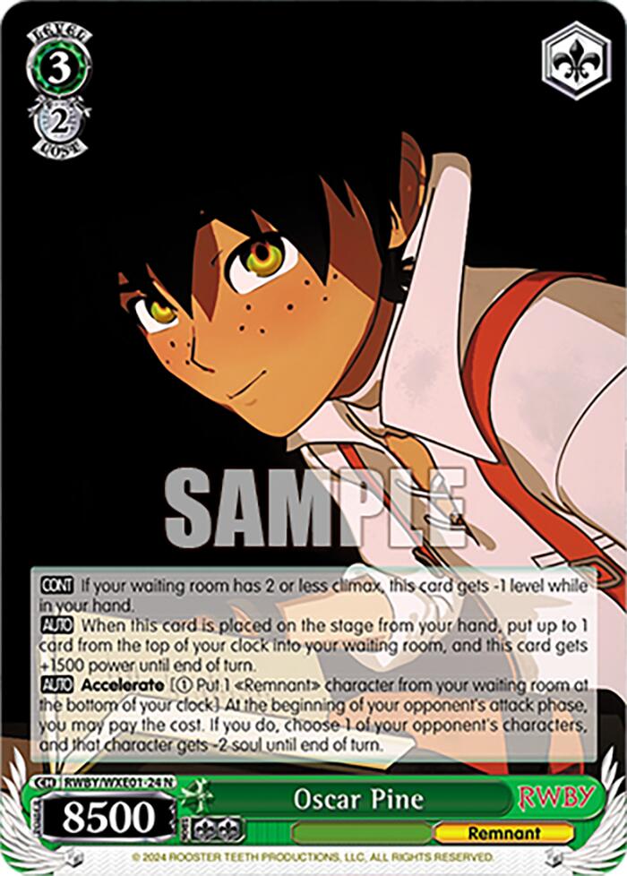 Image of Oscar Pine (RWBY/WXE01-24 N) [RWBY: Premium Booster]