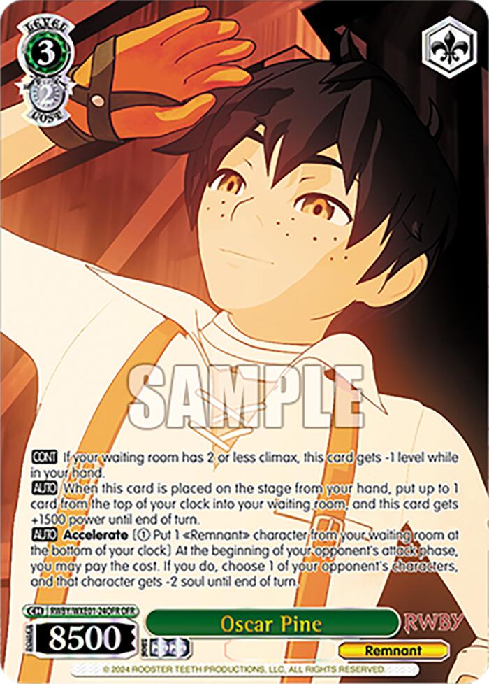 Image of Oscar Pine (RWBY/WXE01-24OFR OFR) [RWBY: Premium Booster]