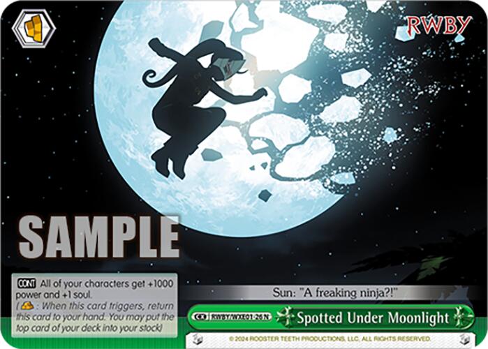 Image of Spotted Under Moonlight (RWBY/WXE01-26 N) [RWBY: Premium Booster]