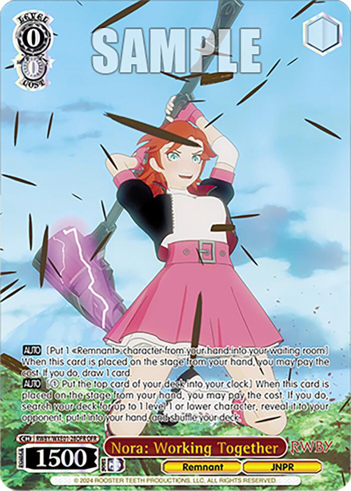 Image of Nora: Working Together (RWBY/WXE01-28OFR OFR) [RWBY: Premium Booster]
