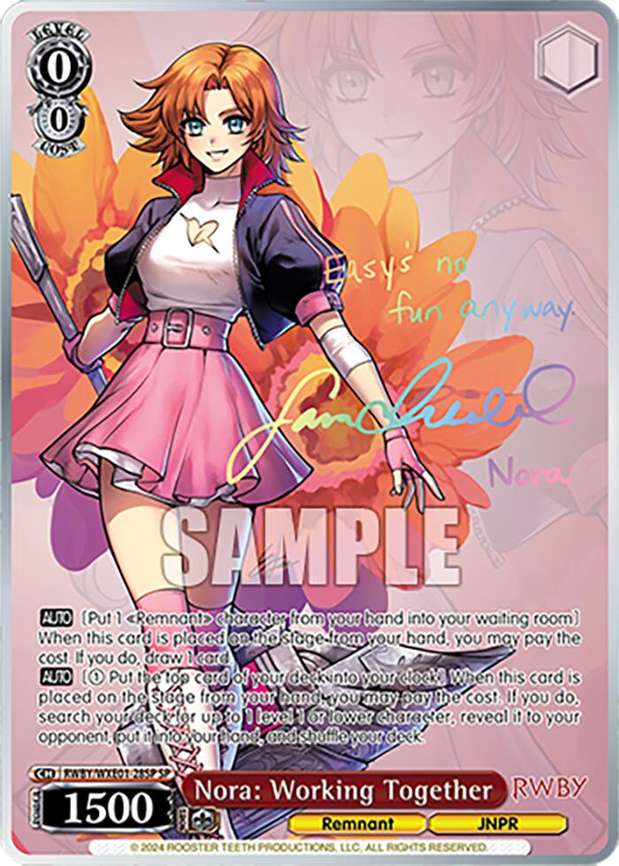 Image of Nora: Working Together (RWBY/WXE01-28SP SP) [RWBY: Premium Booster]