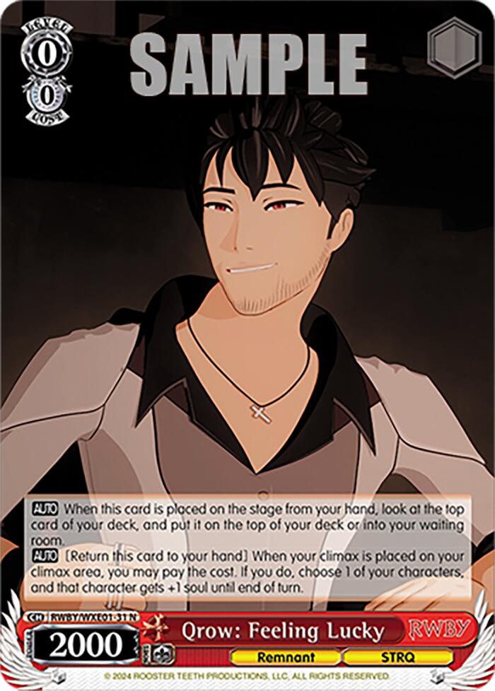 Image of Qrow: Feeling Lucky (RWBY/WXE01-31 N) [RWBY: Premium Booster]