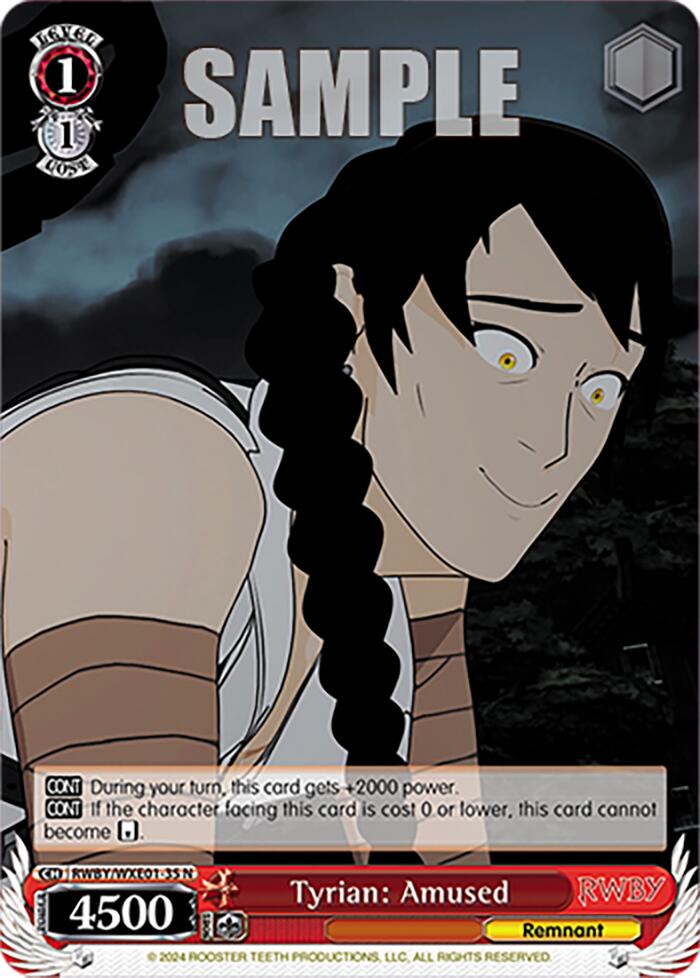 Image of Tyrian: Amused (RWBY/WXE01-35 N) [RWBY: Premium Booster]