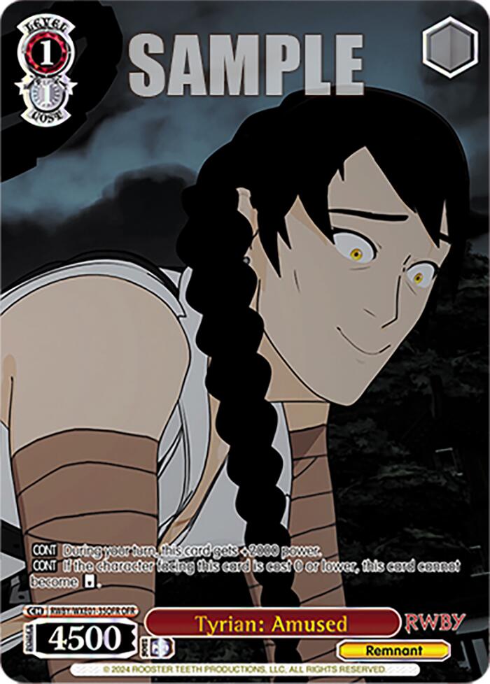Image of Tyrian: Amused (RWBY/WXE01-35OFR OFR) [RWBY: Premium Booster]