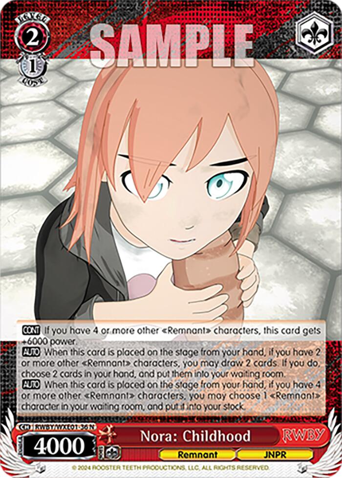 Image of Nora: Childhood (RWBY/WXE01-36 N) [RWBY: Premium Booster]