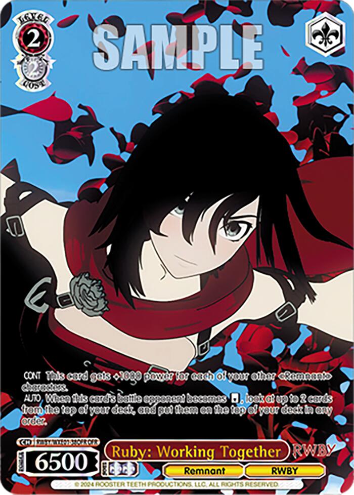 Image of Ruby: Working Together (RWBY/WXE01-38OFR OFR) [RWBY: Premium Booster]