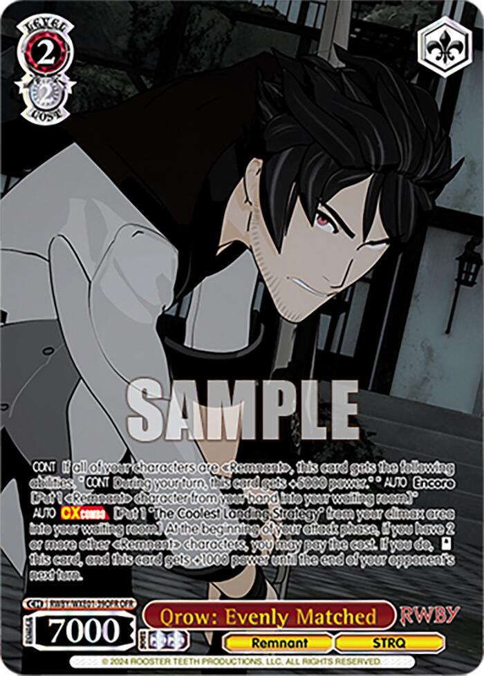 Image of Qrow: Evenly Matched (RWBY/WXE01-39OFR OFR) [RWBY: Premium Booster]