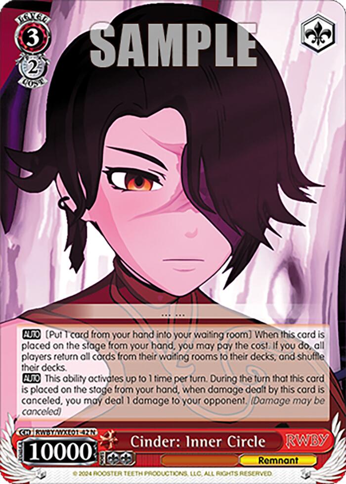 Image of Cinder: Inner Circle (RWBY/WXE01-42 N) [RWBY: Premium Booster]