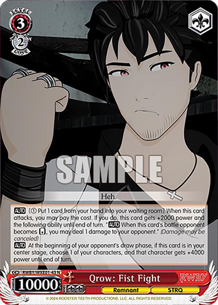 Image of Qrow: Fist Fight (RWBY/WXE01-43 N) [RWBY: Premium Booster]