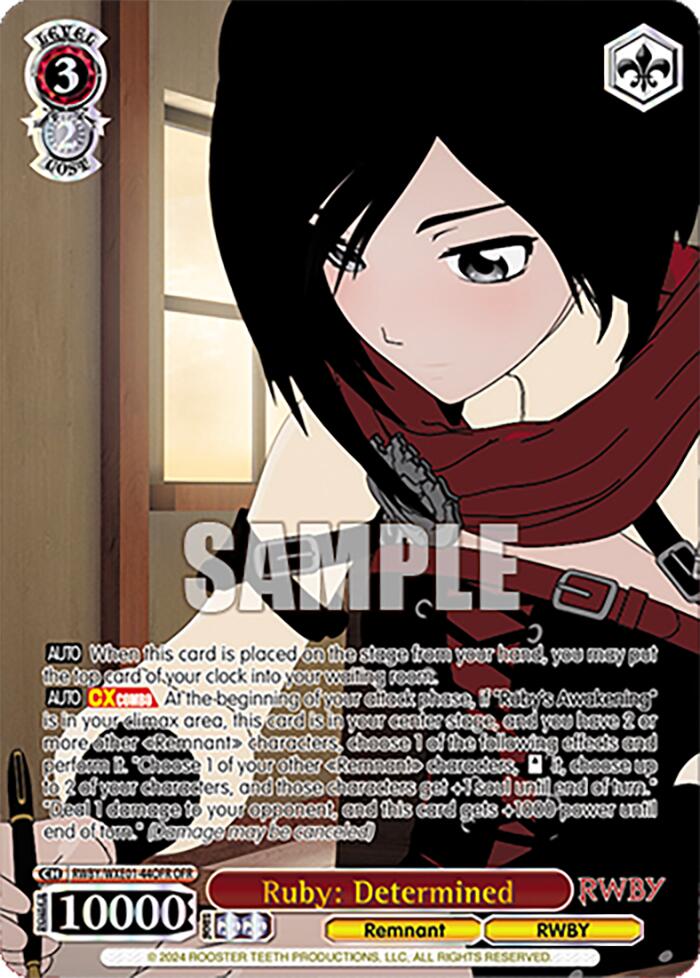 Image of Ruby: Determined (RWBY/WXE01-44OFR OFR) [RWBY: Premium Booster]