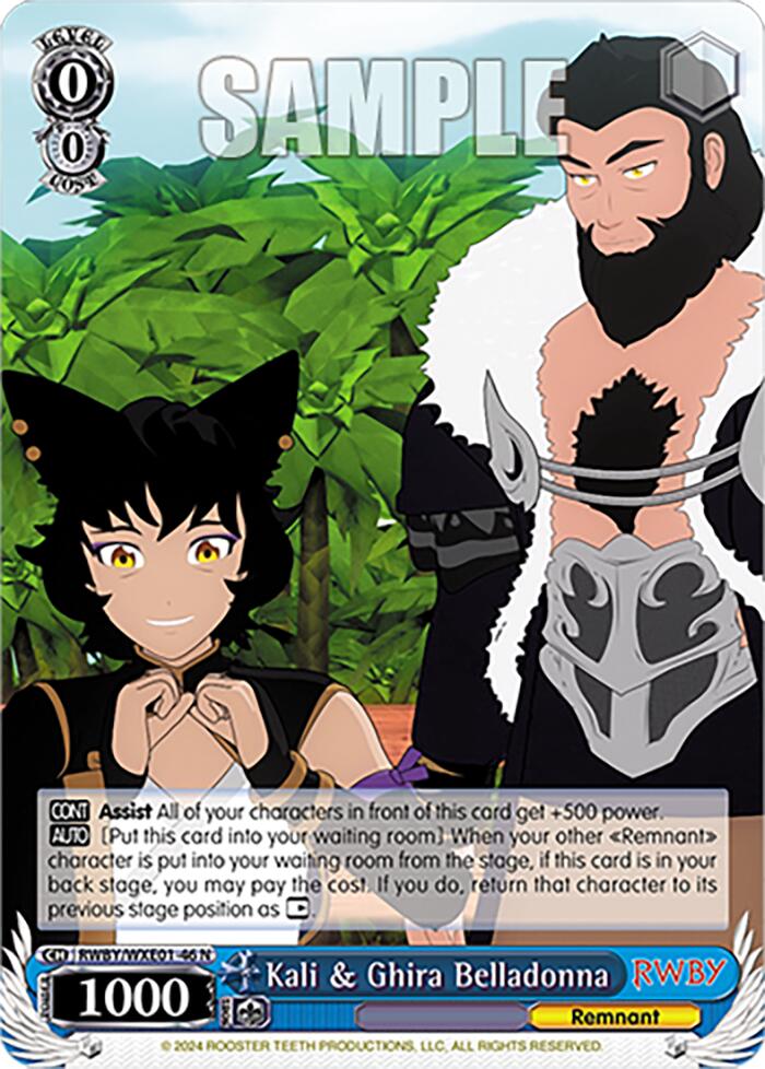 Image of Kali & Ghira Belladonna (RWBY/WXE01-46 N) [RWBY: Premium Booster]