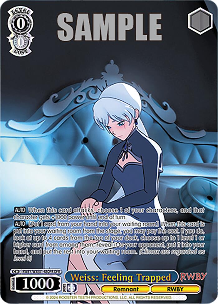 Image of Weiss: Feeling Trapped (RWBY/WXE01-48OFR OFR) [RWBY: Premium Booster]