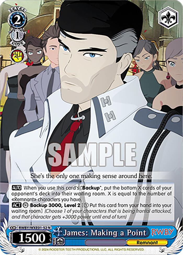 Image of James: Making a Point (RWBY/WXE01-52 N) [RWBY: Premium Booster]