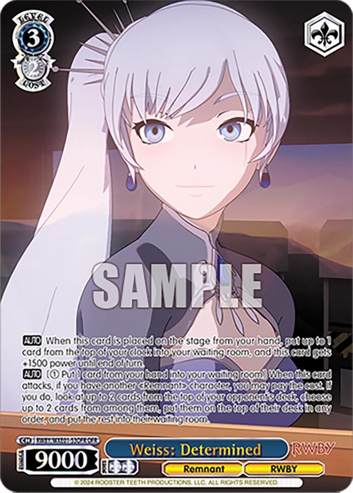 Image of Weiss: Determined (RWBY/WXE01-53OFR OFR) [RWBY: Premium Booster]