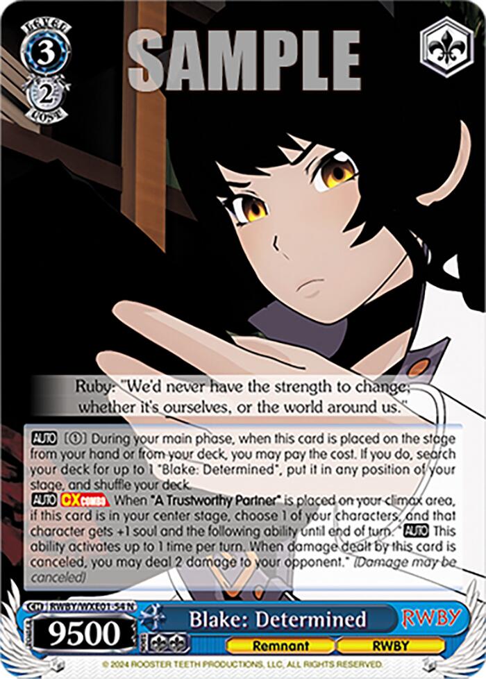 Image of Blake: Determined (RWBY/WXE01-54 N) [RWBY: Premium Booster]