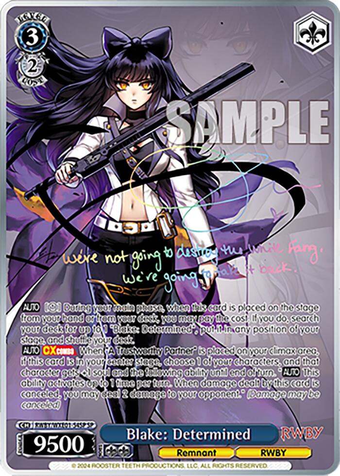 Image of Blake: Determined (RWBY/WXE01-54SP SP) [RWBY: Premium Booster]