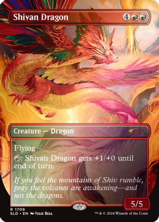 Image of Shivan Dragon (Rainbow Foil) [Secret Lair Drop Series]