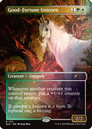 Image of Good-Fortune Unicorn (Rainbow Foil) [Secret Lair Drop Series]
