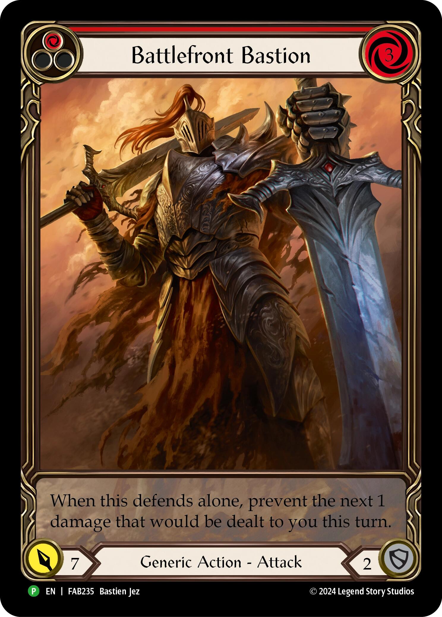 Image of Battlefront Bastion [FAB235] (Promo)  Rainbow Foil
