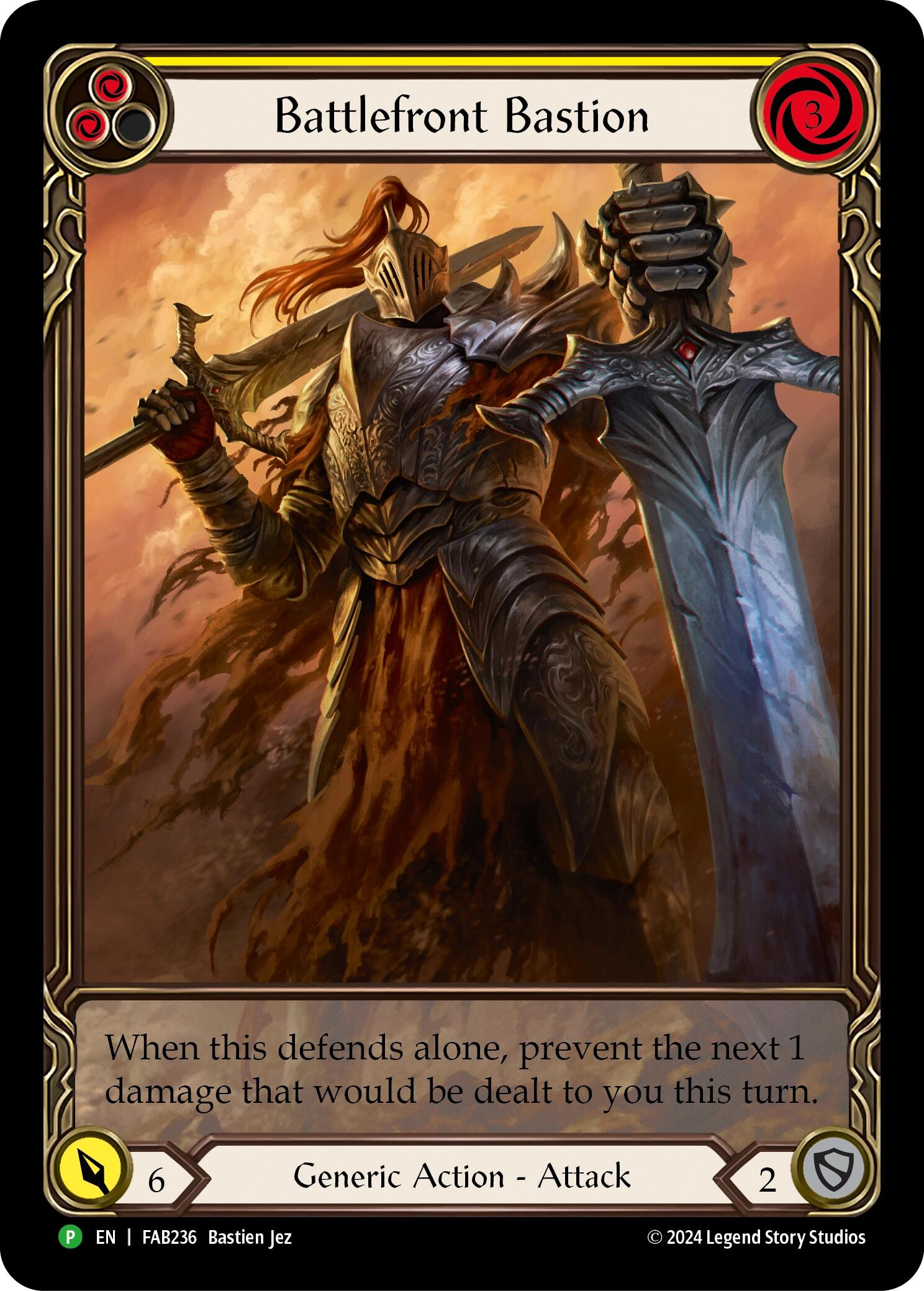 Image of Battlefront Bastion [FAB236] (Promo)  Rainbow Foil