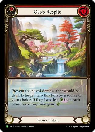 Image of Oasis Respite [UPR221] (Promo)  Rainbow Foil