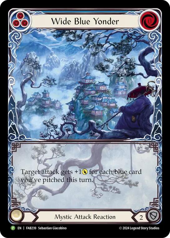 Image of Wide Blue Yonder [FAB239] (Promo)  Rainbow Foil