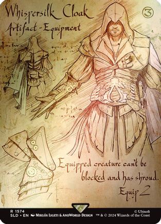 Image of Whispersilk Cloak (Rainbow Foil) [Secret Lair Drop Series]
