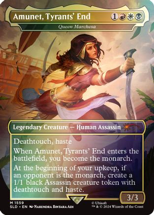 Image of Amunet, Tyrants' End - Queen Marchesa (Rainbow Foil) [Secret Lair Drop Series]