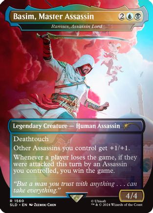 Image of Basim, Master Assassin - Ramses, Assassin Lord (Rainbow Foil) [Secret Lair Drop Series]