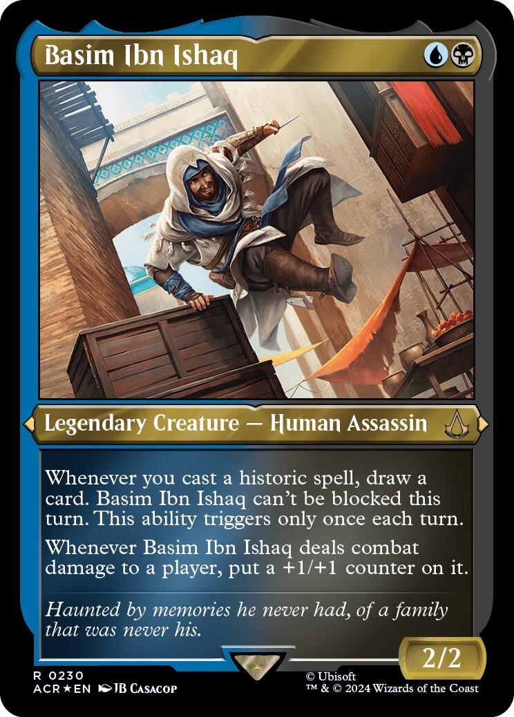 Image of Basim Ibn Ishaq (Foil Etched) [Assassin's Creed]