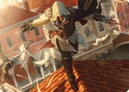 Image of Ezio, Blade of Vengeance Art Card [Assassin's Creed Art Series]